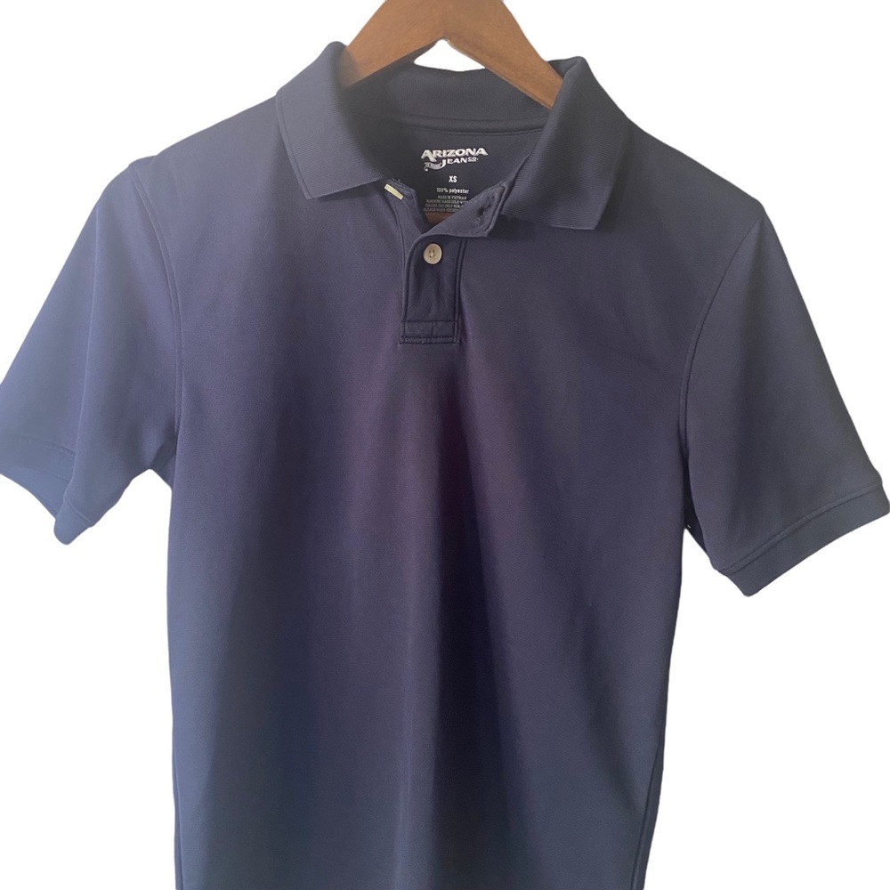 Moisture-Wicking Uniform Polo Navy Blue-XS